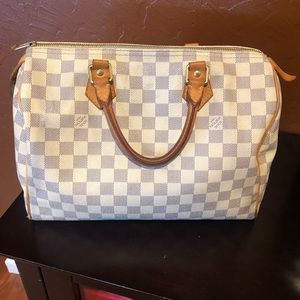 AUTHENTIC Speedy 30 Damier Azur